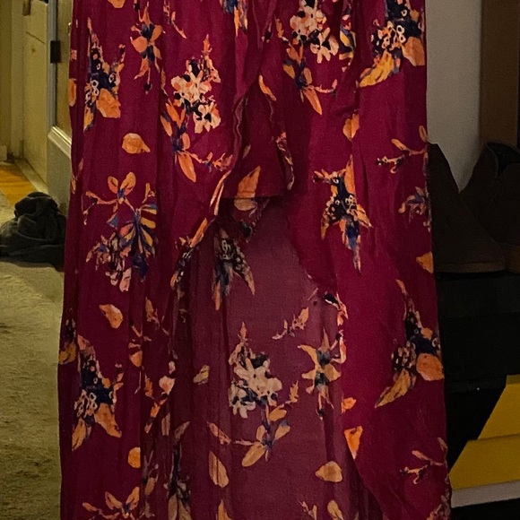 Floral romper w/ skirt, skirt dress, floral dress - Picture 3 of 5